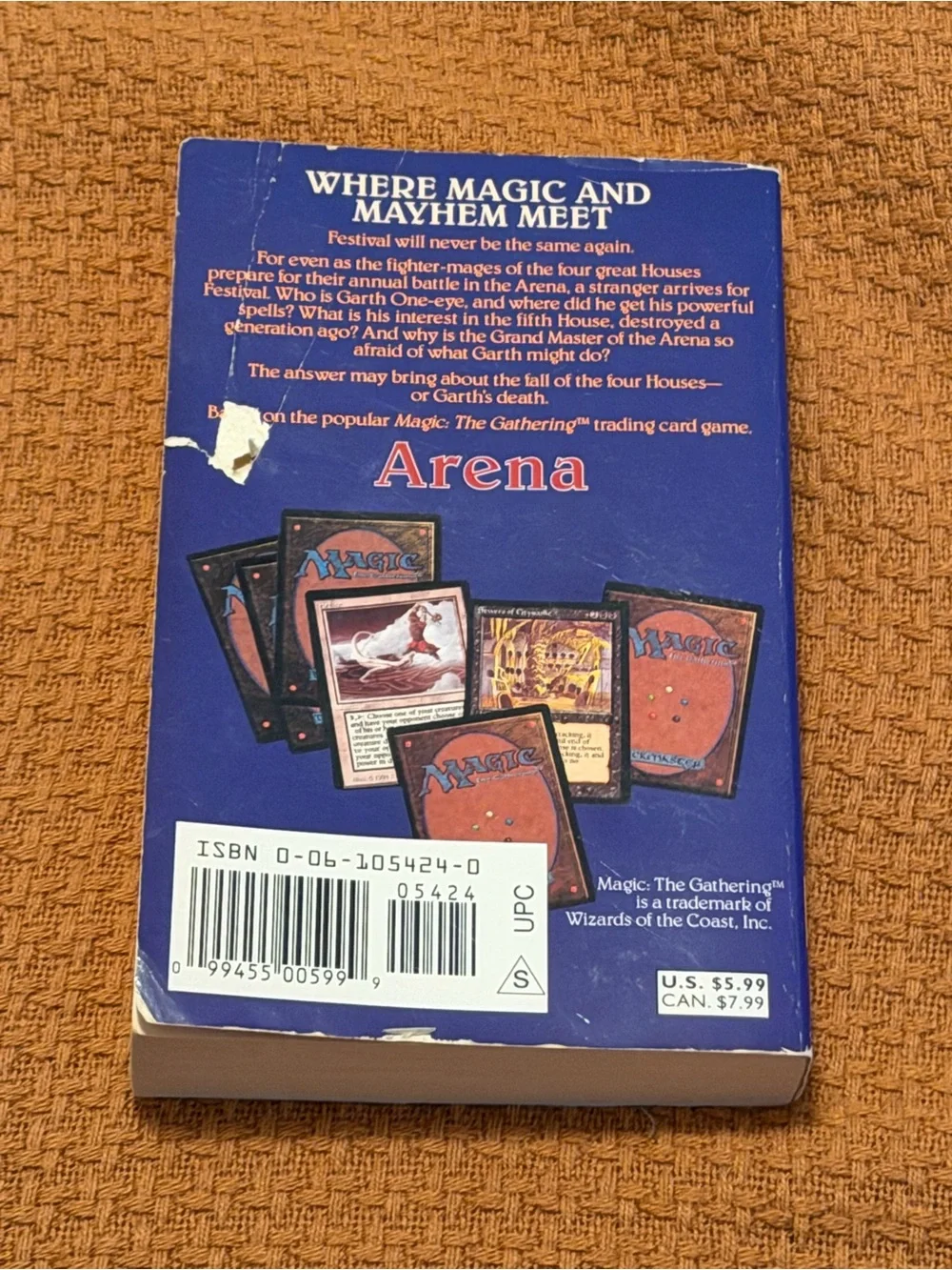 Magic: The Gathering: Arena by William R. Forstchen Paperback 1st Printing